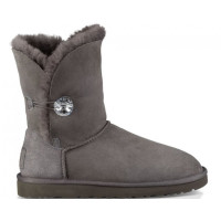 UGG Australia Bailey Button Bling Boot Grey