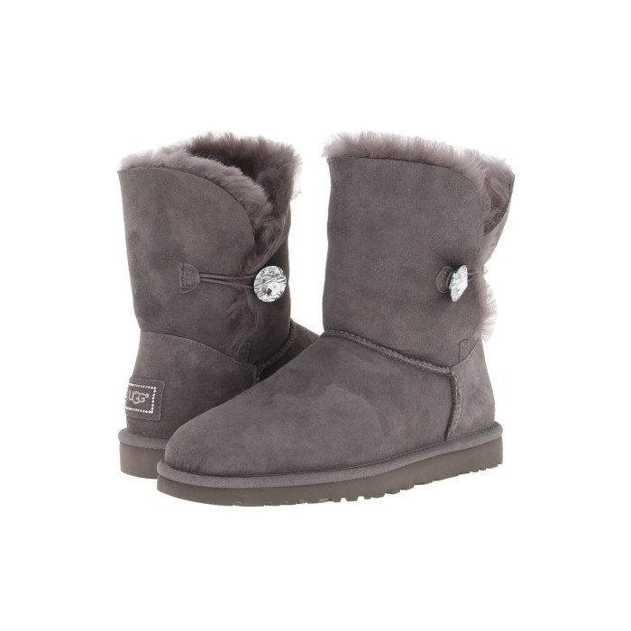 UGG Australia Bailey Button Bling Boot Grey