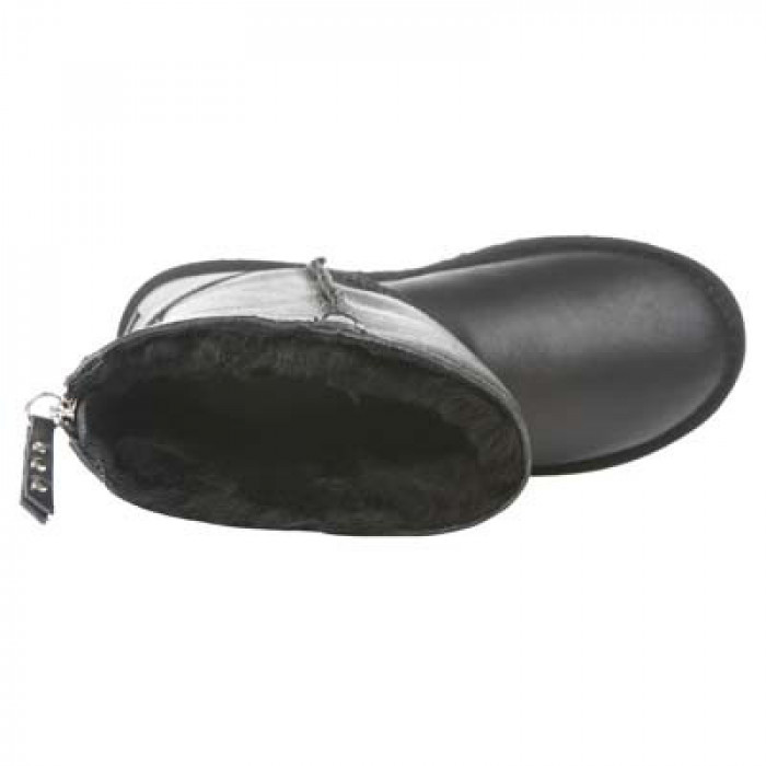 UGG Australia Classic Short Zip Metallic Black