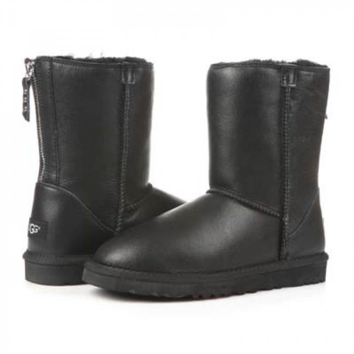 UGG Australia Classic Short Zip Metallic Black