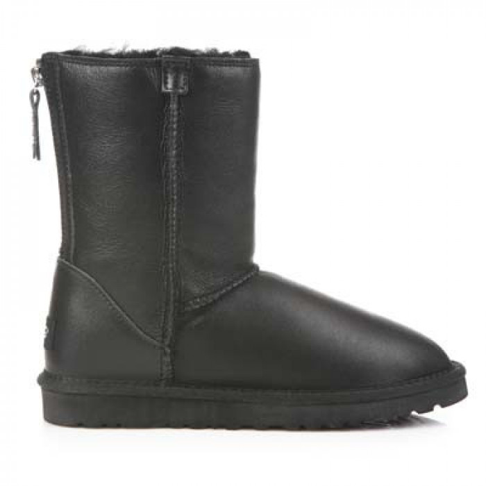 UGG Australia Classic Short Zip Metallic Black