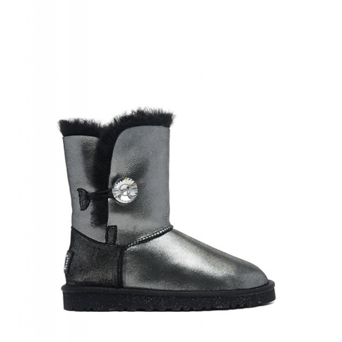 UGG Australia Bailey Button II Boot Leather I Do Black
