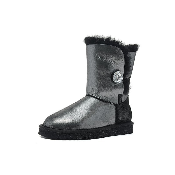 UGG Australia Bailey Button II Boot Leather I Do Black