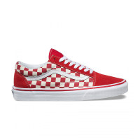 Vans Old Skool Primary Check White Red
