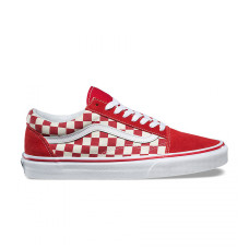 Vans Old Skool Primary Check White Red